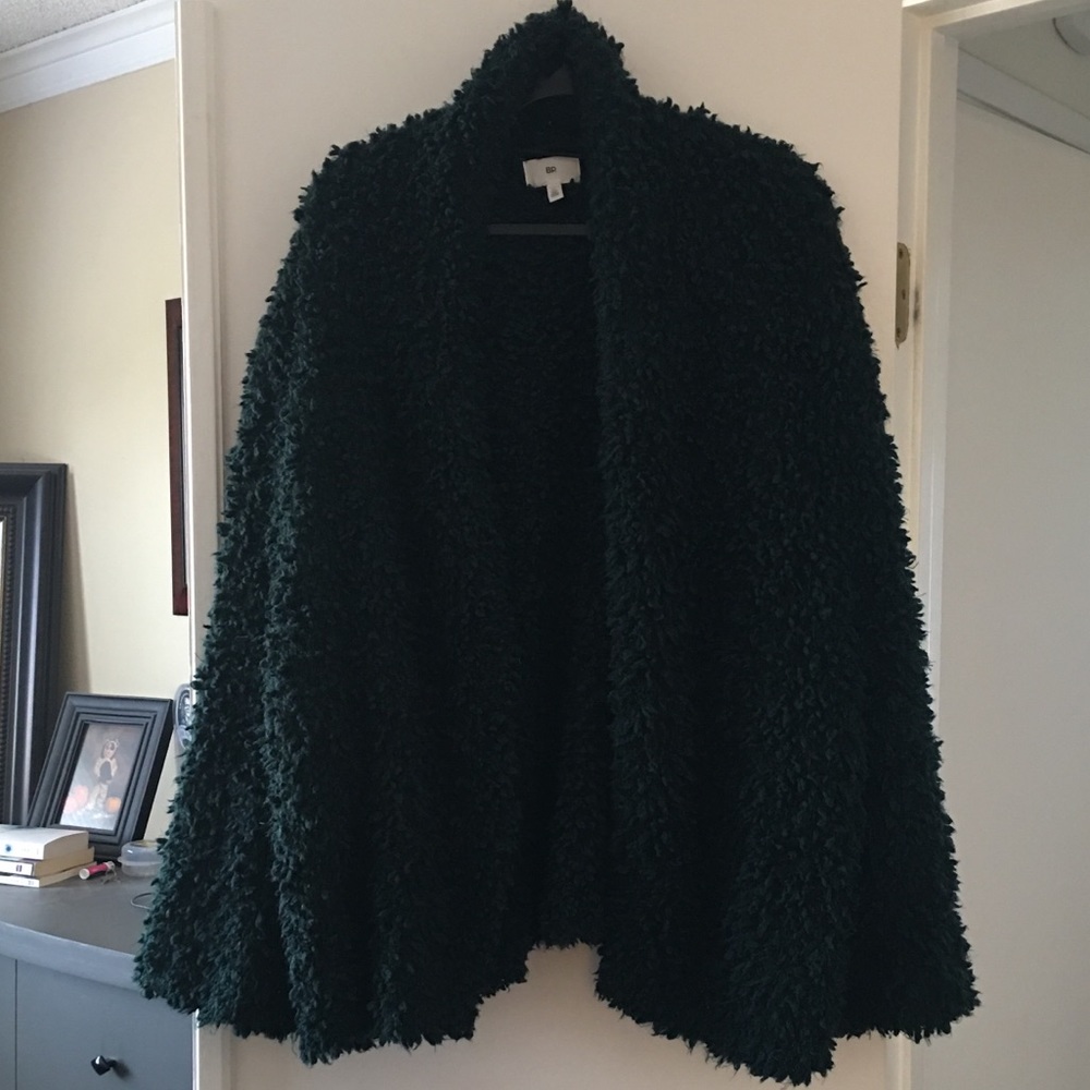 -Teddybear Style Sweater Jacket